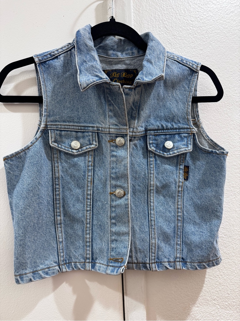 BeBop Light Blue Denim Trucker Vest
